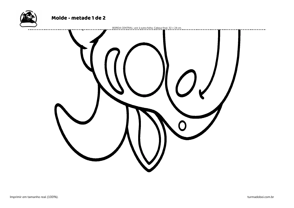 Prévia de Molde da cabeça de papelão